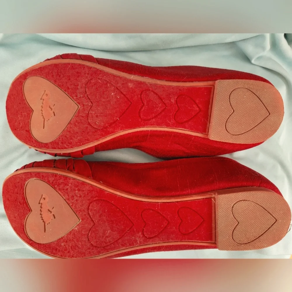 Rocket Dog red Myrna Thai Silk ballet flat (5.5M) - Picture 6 of 8